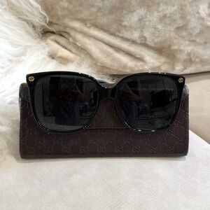 Gucci Black Square Sunglasses - GG0022S 57MM